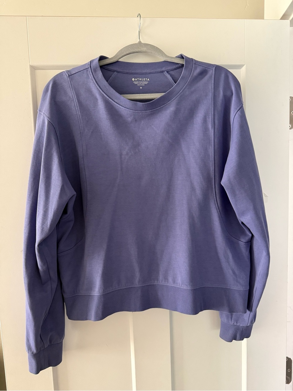 Athleta Lilac Relaxed Crewneck Sweatshirt